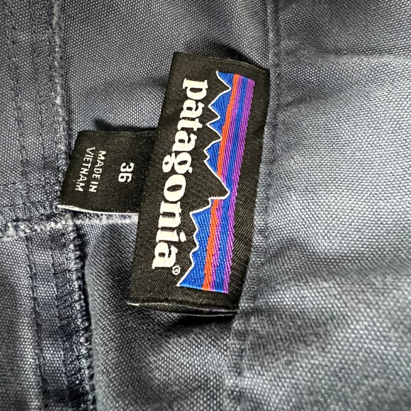 patagonia double knee carpenter pants blue size 36 - Picture 5 of 5